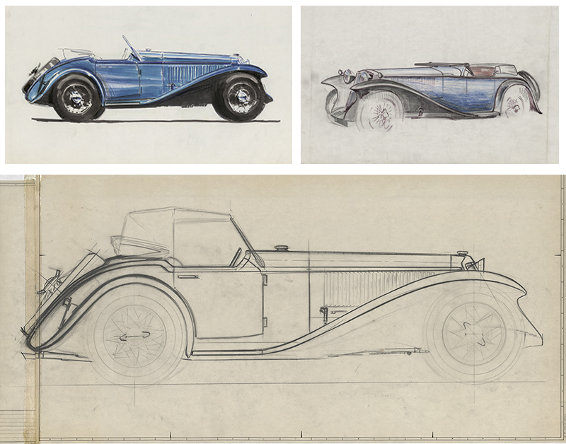 Sketches of The Tracta E (Jean-Albert Grégoire and Company Archives)